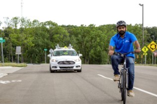 Autonomous Vehicle Testing at Mcity